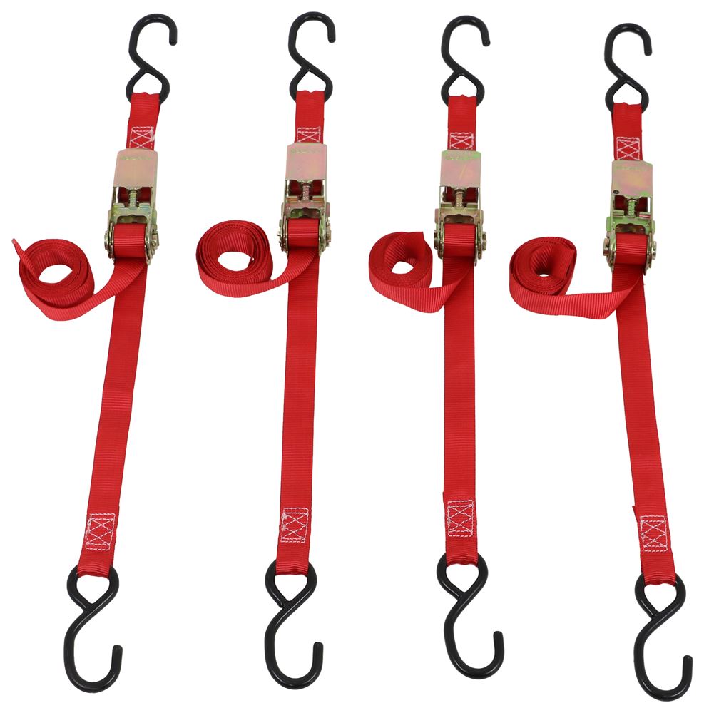 etrailer  Erickson Big Hook Ratchet Tie Down Straps with Swivel