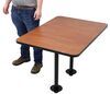 table with legs etrailer rv dinette w/ 2 - recessed mount 42 inch long x 30 wide cherry w trim