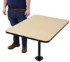 table with legs 40l x 30w inch etrailer rv dinette w/ 1 leg - recessed mount 40 long 30 wide maple trim