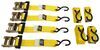 flatbed trailer truck bed 6 - 10 feet long etrailer ratchet straps w/ s-hooks and accessory bag 2 inch x 10' 700 lbs qty 4