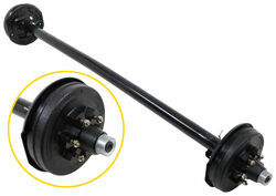 Trailer Axle w/ Electric Brakes - Easy Grease - 6 on 5-1/2 Bolt Pattern - 89" Long - 5,200 lbs - e75SR