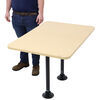 table with legs 42l x 30w inch etrailer rv dinette w/ 2 - surface mount 42 long 30 wide maple wood