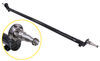 leaf spring suspension spindles only trailer axle beam with easy grease - 4 inch drop 94 long 7 000 lbs