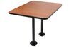 table with legs etrailer rv dinette w/ 2 - recessed mount 40 inch long x 30 wide cherry w trim