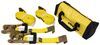 flatbed trailer truck bed 21 - 30 feet long etrailer ratchet straps w/ flat hooks and accessory bag 2 inch x 30' 3 333 lbs qty