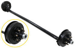 Trailer Axle w/ Electric Brakes - 4" Drop - 8 on 6-1/2 Bolt Pattern - 95" Long - 7,000 lbs - e25SR