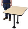 table with legs 40l x 30w inch etrailer rv dinette w/ 2 - surface mount 40 long 30 wide maple trim
