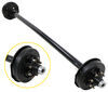 leaf spring suspension 8 on 6-1/2 inch trailer axle w/ electric brakes - easy grease bolt pattern 94 long 7 000 lbs