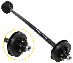 Trailer Axle w/ Electric Brakes - Easy Grease - 8 on 6-1/2 Bolt Pattern - 94" Long - 7,000 lbs - e23SR