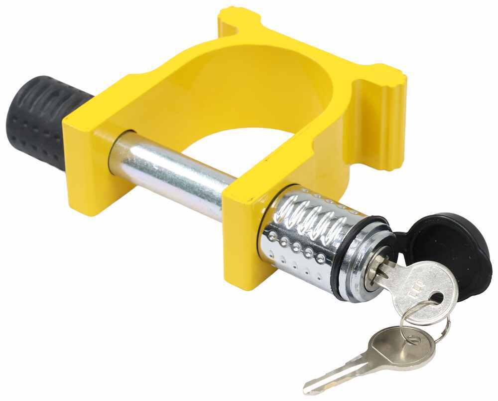 etrailer 5th Wheel King Pin Lock - Keyed Alike - Yellow - e49PR
