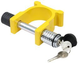 etrailer 5th Wheel King Pin Lock - Keyed Alike - Yellow - e49PR