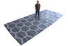 rv outdoor rugs 22 x 10 feet etrailer reversible rug w/ stakes - 10' long 22' wide charcoal and gray