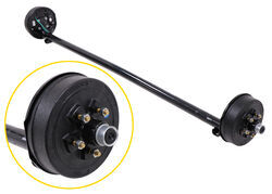 Trailer Axle w/ Electric Brakes - 4" Drop - 5 on 4-1/2 Bolt Pattern - 89" Long - 3,500 lbs - e95SR