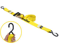 etrailer Ratchet Strap w/ S-Hooks - 2" x 10' - 700 lbs - Qty 1