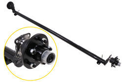 Trailer Axle with Idler Hubs - 4" Drop - 5 on 4-1/2 Bolt Pattern - 89" Long - 3,500 lbs