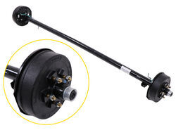 Trailer Axle w/ Electric Brakes - Easy Grease - 5 on 4-1/2 Bolt Pattern - 89" Long - 3,500 lbs - e43SR