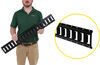e-track rails etrailer horizontal e track - black powder coated steel 2 000 lbs 3' long