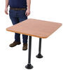 table with legs 38l x 30w inch etrailer rv dinette - surface mount 38 long 30 wide cherry wood 2