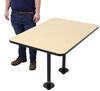 table with legs 44l x 30w inch etrailer rv dinette w/ 2 - recessed mount 44 long 30 wide maple trim