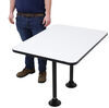 table with legs 40l x 30w inch etrailer rv dinette w/ 2 - surface mount 40 long 30 wide white trim
