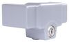 surround lock etrailer trailer coupler for rolled lip 2-5/16 inch ball - aluminum silver