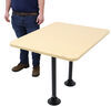 table with legs 38l x 30w inch etrailer rv dinette w/ 2 - surface mount 38 long 30 wide maple wood