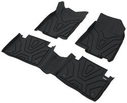 etrailer Custom Fit All-Weather Front and Rear Floor Mats - Black - e88PR