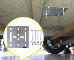etrailer E-Track Backing Plate w/ Hardware - Galvanized Steel - 6" Long x 6" Wide - Qty 1 - e89RR
