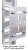 e-track tie down anchors parts etrailer backing plates w/ hardware - galvanized steel 6 inch long x wide qty 4