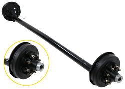 Trailer Axle w/ Electric Brakes - 4" Drop - 8 on 6-1/2 Bolt Pattern - 94" Long - 7,000 lbs - e85SR