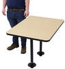 table with legs 40l x 30w inch etrailer rv dinette w/ 2 - recessed mount 40 long 30 wide maple trim