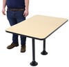 table with legs 44l x 30w inch etrailer rv dinette w/ 2 - surface mount 44 long 30 wide maple trim
