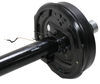 leaf spring suspension easy lube spindles trailer axle w/ electric brakes - grease 6 on 5-1/2 86-1/2 inch long 000 lbs