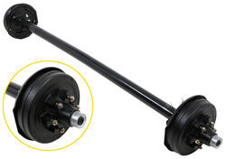 Trailer Axle w/ Electric Brakes - Easy Grease - 6 on 5-1/2 - 86-1/2" Long - 6,000 lbs - e73SR