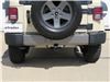 2011 jeep wrangler  custom fit hitch 5000 lbs wd gtw etrailer trailer receiver - matte black finish class iii 2 inch