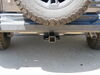 2017 jeep wrangler unlimited  custom fit hitch 5000 lbs wd gtw etrailer trailer receiver - matte black finish class iii 2 inch