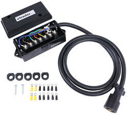 etrailer trailer wiring 7-Way upgrade kit w/ junction box and RV style connector.