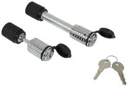 etrailer Hitch Receiver and Coupler Lock Set - 2" Hitch - 1/2" Coupler Latch - Keyed Alike - e99039