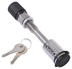 Threaded Anti-Rattle Hitch Pin Lock for etrailer Cargo Carriers - Keyed Alike - e99047