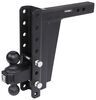 adjustable ball mount drop - 10 inch rise bulletproof hitches 2-ball for 2 hitch drop/rise 30 000 lbs