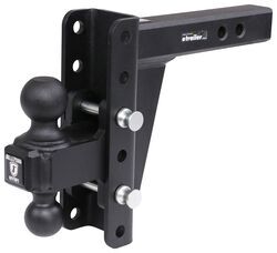 BulletProof Hitches 2-Ball Mount for 2" Hitch - 7-1/4" Drop, 7-1/2" Rise - 30,000 lbs - ED206