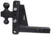 adjustable ball mount drop - 7 inch rise bulletproof hitches 2-ball for 2 hitch 7-1/4 7-1/2 30 000 lbs