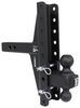 adjustable ball mount 30000 lbs gtw bulletproof hitches 2-ball for 2 inch hitch - offset 5 and 7 drop/rise 30k