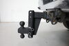 0  adjustable ball mount drop - 7 inch rise bulletproof hitches 2-ball for 2-1/2 hitch 7-1/4 36 000 lbs