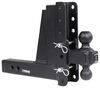 adjustable ball mount 2 inch 2-5/16 two balls bulletproof hitches 2-ball for 2-1/2 hitch - 9-1/4 drop 9 rise 36 000 lbs