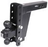adjustable ball mount drop - 8 inch rise bulletproof hitches 2-ball for 2-1/2 hitch drop/rise 36 000 lbs