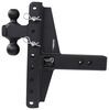 adjustable ball mount 2 inch 2-5/16 two balls bulletproof hitches 2-ball for 2-1/2 hitch - offset 7 drop/rise 36k