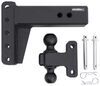 adjustable ball mount drop - 4 inch rise bulletproof hitches 2-ball for 3 hitch drop/rise 22 000 lbs