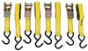 Erickson Ratchet Tie-Down Straps w/ S-Hooks - 1" x 10' - 300 lbs - Qty 4 0 - 1 Inch Wide EM01411