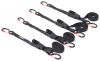 trailer truck bed s-hooks erickson ratchet tie-down straps w/ safety hooks - 1 inch x 15' 433 lbs qty 4